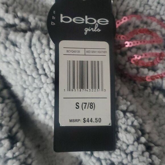 NWT BEBE GIRLS SHERPA HOODIE - Picture 3 of 5